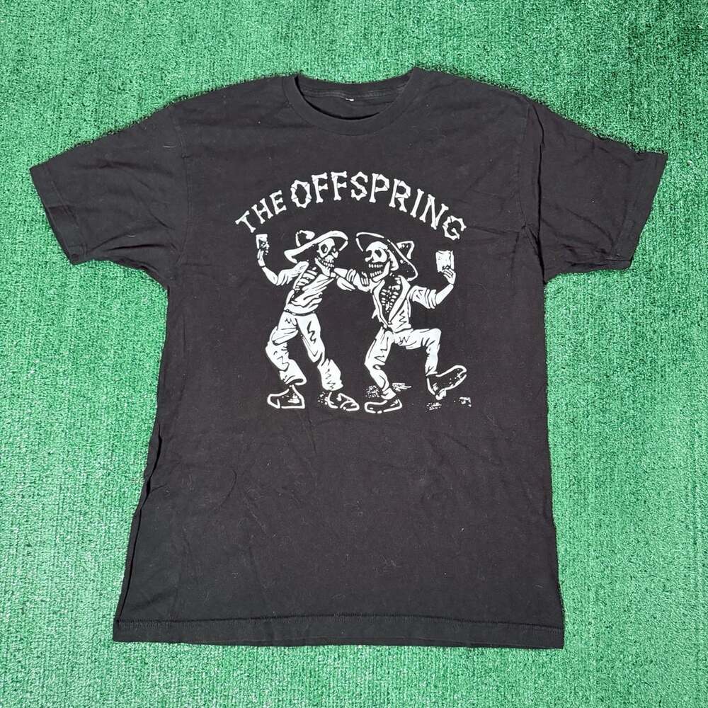 The Offspring Dancing Skeletons Ixnay On The Hombre Black T-Shirt Medium